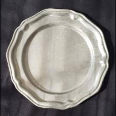 Plate Pewter 6.5 inch Vintage